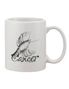 Cancer Illustration Featured on an Exquisite 11 oz Coffee Mug - TooLoud-11 OZ Coffee Mug-TooLoud-White-Davson Sales