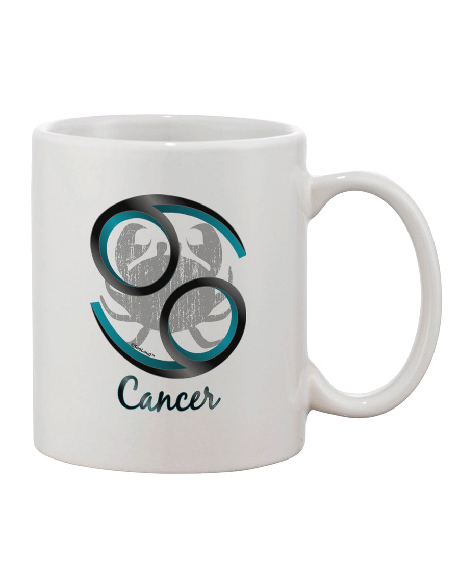 Cancer Symbol Adorned 11 oz Coffee Mug - TooLoud-11 OZ Coffee Mug-TooLoud-White-Davson Sales