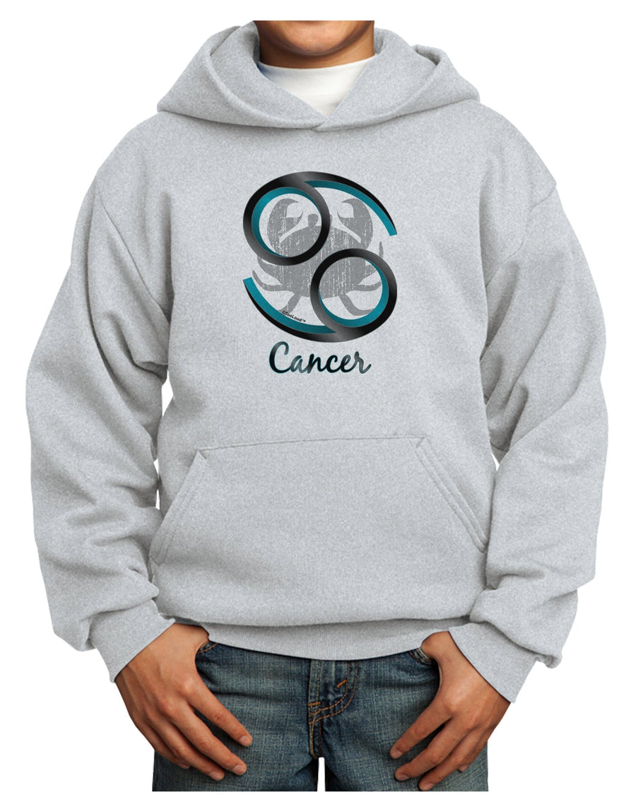 Cancer Symbol Youth Hoodie Pullover Sweatshirt-Youth Hoodie-TooLoud-White-XS-Davson Sales