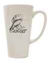 Cancer-Themed 16 Ounce Conical Latte Coffee Mug - Expertly Crafted Drinkware TooLoud-Conical Latte Mug-TooLoud-White-Davson Sales