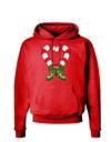 Candy Cane Heart Christmas Dark Hoodie Sweatshirt-Hoodie-TooLoud-Red-Small-Davson Sales