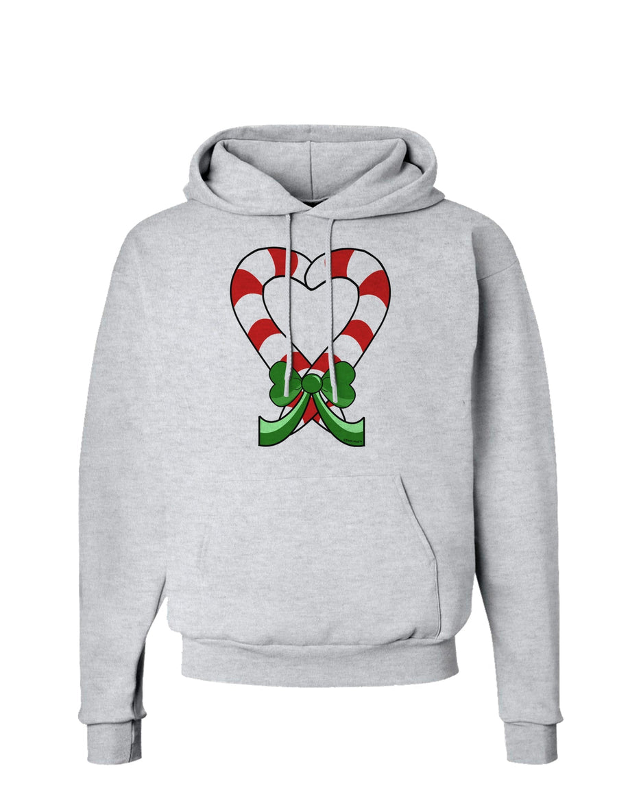 Candy Cane Heart Christmas Hoodie Sweatshirt-Hoodie-TooLoud-White-Small-Davson Sales