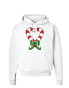 Candy Cane Heart Christmas Hoodie Sweatshirt-Hoodie-TooLoud-White-Small-Davson Sales