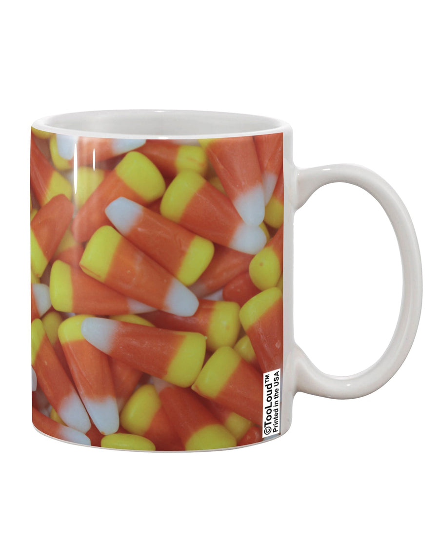 Candy Corn Printed 11 oz Coffee Mug - Expertly Crafted Drinkware by TooLoud-11 OZ Coffee Mug-TooLoud-White-Davson Sales