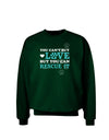 Can't Buy Love Rescue It Adult Dark Sweatshirt-Sweatshirts-TooLoud-Deep-Forest-Green-Small-Davson Sales