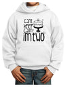 Can't keep calm I'm Two Youth Hoodie Pullover Sweatshirt-Youth Hoodie-TooLoud-White-XS-Davson Sales