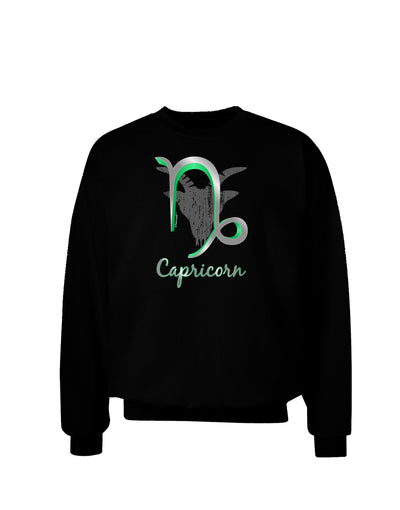 Capricorn Symbol Adult Dark Sweatshirt-Sweatshirts-TooLoud-Black-Small-Davson Sales