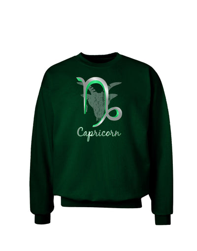 Capricorn Symbol Adult Dark Sweatshirt-Sweatshirts-TooLoud-Deep-Forest-Green-Small-Davson Sales