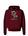 Capricorn Symbol Dark Hoodie Sweatshirt-Hoodie-TooLoud-Maroon-Small-Davson Sales