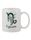 Capricorn Symbol Embellished 11 oz Coffee Mug - TooLoud-11 OZ Coffee Mug-TooLoud-White-Davson Sales