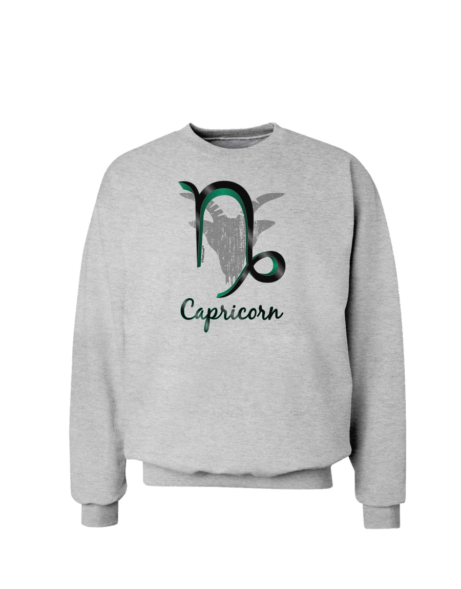 Capricorn Symbol Sweatshirt-Sweatshirts-TooLoud-White-Small-Davson Sales