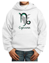 Capricorn Symbol Youth Hoodie Pullover Sweatshirt-Youth Hoodie-TooLoud-White-XS-Davson Sales