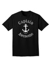 captain Awesome Funny Adult Dark T-Shirt-Mens T-Shirt-TooLoud-Black-Small-Davson Sales