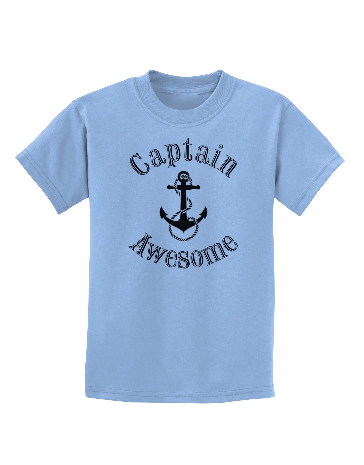 captain Awesome Funny Childrens T-Shirt-Childrens T-Shirt-TooLoud-Light-Blue-X-Small-Davson Sales