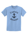 captain Awesome Funny Childrens T-Shirt-Childrens T-Shirt-TooLoud-Light-Blue-X-Small-Davson Sales