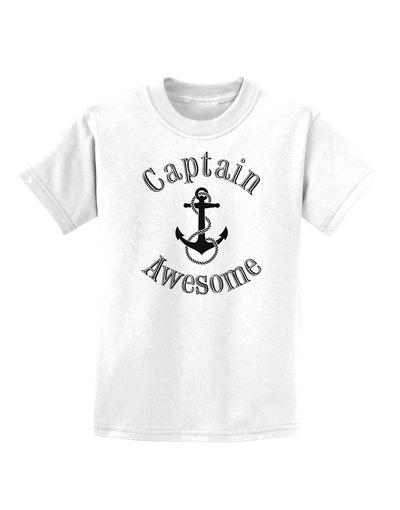 captain Awesome Funny Childrens T-Shirt-Childrens T-Shirt-TooLoud-White-X-Small-Davson Sales