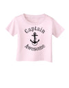 captain Awesome Funny Infant T-Shirt-Infant T-Shirt-TooLoud-Light-Pink-06-Months-Davson Sales