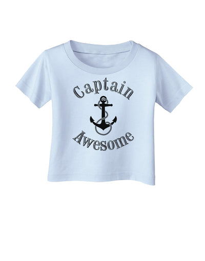 captain Awesome Funny Infant T-Shirt-Infant T-Shirt-TooLoud-Light-Blue-06-Months-Davson Sales