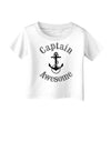 captain Awesome Funny Infant T-Shirt-Infant T-Shirt-TooLoud-White-06-Months-Davson Sales