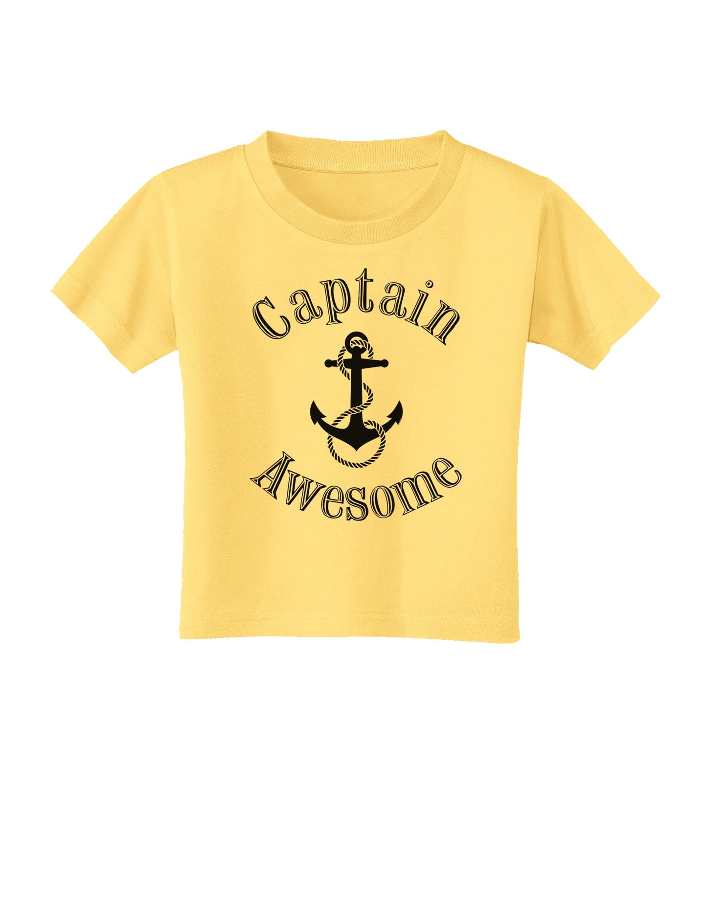 captain Awesome Funny Toddler T-Shirt-Toddler T-Shirt-TooLoud-Daffodil-Yellow-2T-Davson Sales