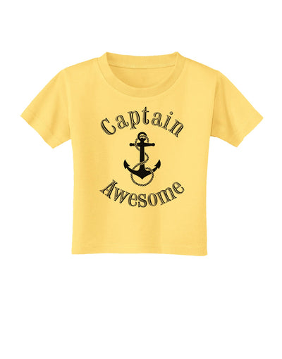 captain Awesome Funny Toddler T-Shirt-Toddler T-Shirt-TooLoud-Daffodil-Yellow-2T-Davson Sales