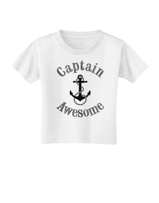 captain Awesome Funny Toddler T-Shirt-Toddler T-Shirt-TooLoud-White-2T-Davson Sales