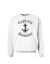 captain Awesome Funny Sweatshirt-Sweatshirts-TooLoud-White-Small-Davson Sales