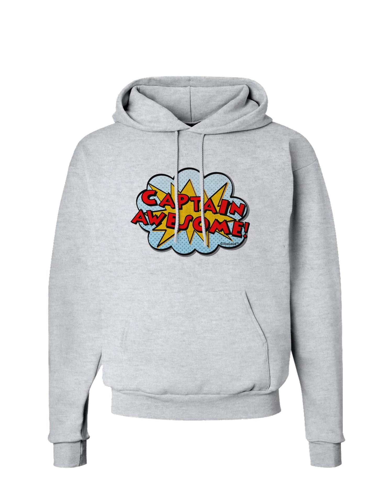 Captain Awesome - Superhero Style Hoodie Sweatshirt by TooLoud-Hoodie-TooLoud-AshGray-Small-Davson Sales