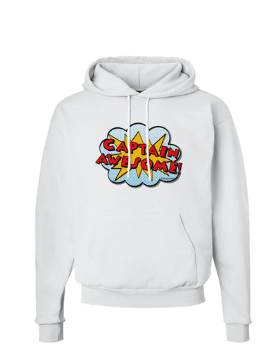 Captain Awesome - Superhero Style Hoodie Sweatshirt by TooLoud-Hoodie-TooLoud-White-Small-Davson Sales