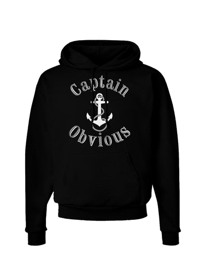 Captain Obvious Funny Dark Hoodie Sweatshirt-Hoodie-TooLoud-Black-Small-Davson Sales