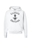 Captain Obvious Funny Hoodie Sweatshirt-Hoodie-TooLoud-White-Small-Davson Sales