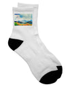 Captivating Colorado Mountain Landscape Adult Short Socks - TooLoud-Socks-TooLoud-White-Ladies-4-6-Davson Sales