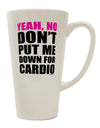 Cardio Enthusiast's Delight - 16 Ounce Conical Latte Coffee Mug - TooLoud-Conical Latte Mug-TooLoud-White-Davson Sales