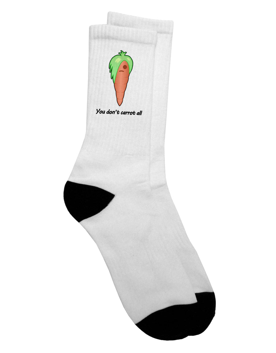 Carrot-themed Adult Crew Socks - A Must-Have for Fashion Enthusiasts - TooLoud-Socks-TooLoud-White-Ladies-4-6-Davson Sales