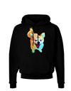 Cartoon Pomeranian Dark Hoodie Sweatshirt-Hoodie-TooLoud-Black-Small-Davson Sales