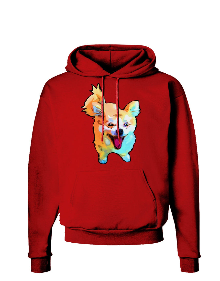 Cartoon Pomeranian Dark Hoodie Sweatshirt-Hoodie-TooLoud-Black-Small-Davson Sales