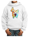 Cartoon Pomeranian Youth Hoodie Pullover Sweatshirt-Youth Hoodie-TooLoud-White-XS-Davson Sales