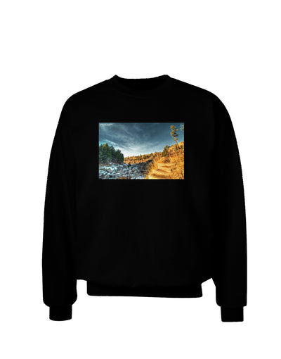 Castlewood Canyon Adult Dark Sweatshirt-Sweatshirts-TooLoud-Black-Small-Davson Sales