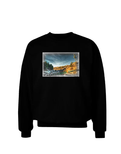 Castlewood Canyon Old Photo Adult Dark Sweatshirt-Sweatshirts-TooLoud-Black-Small-Davson Sales