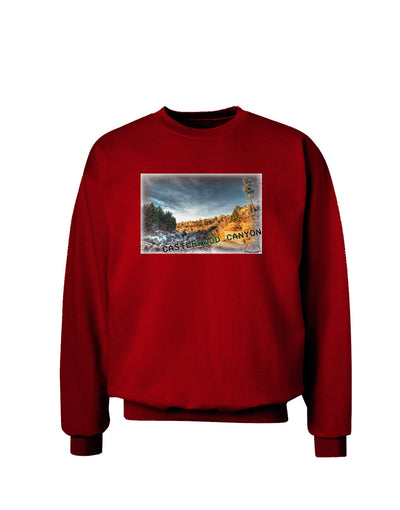 Castlewood Canyon Old Photo Adult Dark Sweatshirt-Sweatshirts-TooLoud-Deep-Red-Small-Davson Sales