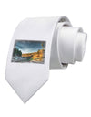 Castlewood Canyon Old Photo Printed White Necktie