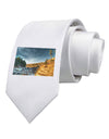 Castlewood Canyon Printed White Necktie