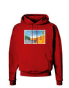 Castlewood Canyon Watercolor Dark Hoodie Sweatshirt-Hoodie-TooLoud-Red-Small-Davson Sales