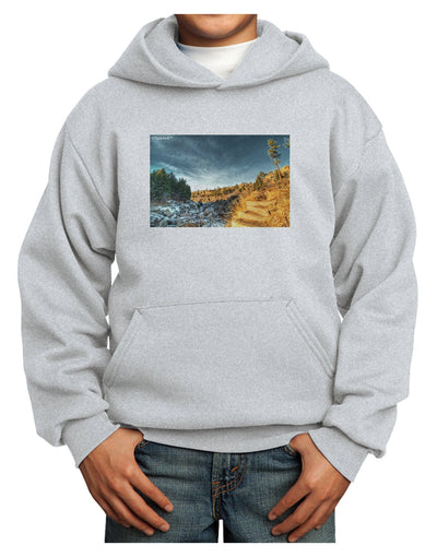 Castlewood Canyon Youth Hoodie Pullover Sweatshirt-Youth Hoodie-TooLoud-Ash-XS-Davson Sales