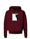 Cat Peeking Dark Hoodie Sweatshirt by TooLoud-Hoodie-TooLoud-Maroon-Small-Davson Sales
