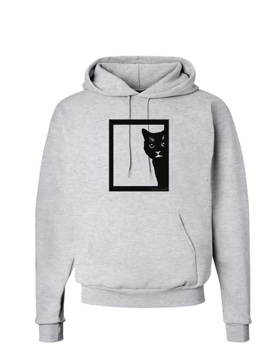 Cat Peeking Hoodie Sweatshirt by TooLoud-Hoodie-TooLoud-White-Small-Davson Sales