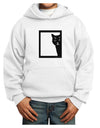 Cat Peeking Youth Hoodie Pullover Sweatshirt by TooLoud-Youth Hoodie-TooLoud-White-XS-Davson Sales