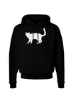 Cat Silhouette Design Dark Hoodie Sweatshirt by TooLoud-Hoodie-TooLoud-Black-Small-Davson Sales