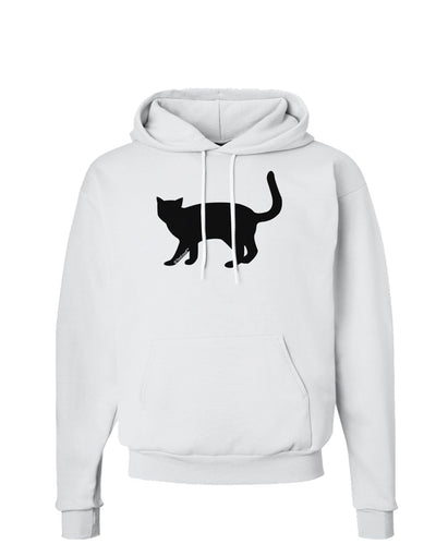 Cat Silhouette Design Hoodie Sweatshirt by TooLoud-Hoodie-TooLoud-White-Small-Davson Sales