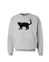 Cat Silhouette Design Sweatshirt by TooLoud-Sweatshirts-TooLoud-AshGray-Small-Davson Sales